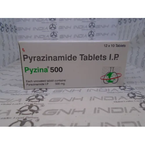 Pyzina 500 500 mg (Pyrazinamide IP) packaging